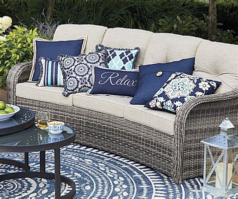 outdoor cushions navy blue|navy blue outdoor couch cushions.